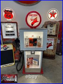 Custom 1960's TEXACO Fire Chief Bennett Gas Pump with Display Shelves Custom 1960's TEXACO Fire Chief Bennett Gas Pump with Display Shelves