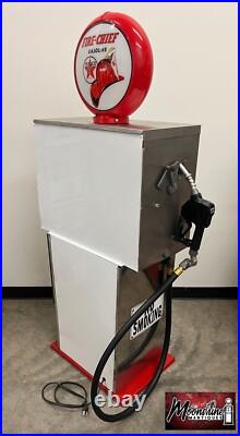 Custom 1960's TEXACO Fire Chief Bennett Gas Pump with Display Shelves Custom 1960's TEXACO Fire Chief Bennett Gas Pump with Display Shelves
