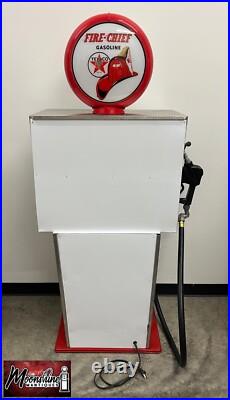 Custom 1960's TEXACO Fire Chief Bennett Gas Pump with Display Shelves