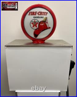 Custom 1960's TEXACO Fire Chief Bennett Gas Pump with Display Shelves