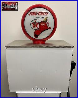 Custom 1960's TEXACO Fire Chief Bennett Gas Pump with Display Shelves Custom 1960's TEXACO Fire Chief Bennett Gas Pump with Display Shelves