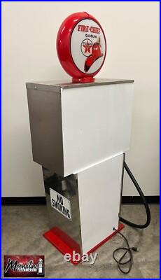 Custom 1960's TEXACO Fire Chief Bennett Gas Pump with Display Shelves