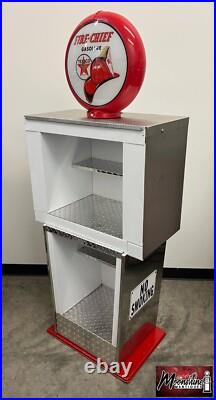 Custom 1960's TEXACO Fire Chief Bennett Gas Pump with Display Shelves