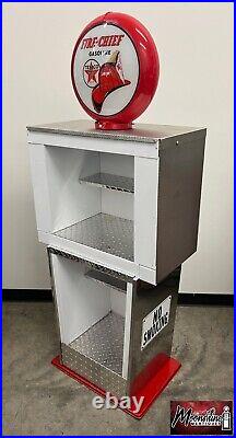 Custom 1960's TEXACO Fire Chief Bennett Gas Pump with Display Shelves Custom 1960's TEXACO Fire Chief Bennett Gas Pump with Display Shelves