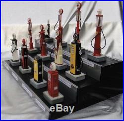 Danbury Mint-Miniature Classic American 12 Gas Pump Collection- 1/24 Scale/Stand