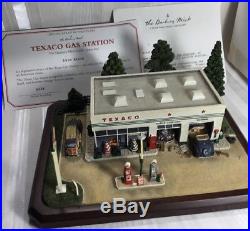 Danbury Mint Texaco Service Station Model Gas Pump Christmas Village WithBox