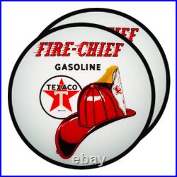 Fire-Chief Gasoline Gas Pump Globe / Texaco Gas Globes / Chief Globes / Petro