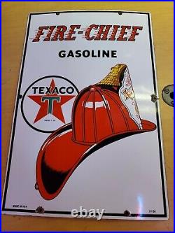 Fire Chief Gasoline Texaco Gas Oil Vintage Collectable