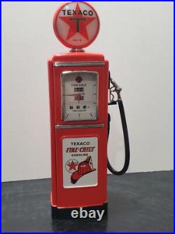 Franklin Mint 1956 Texaco Fire Chief Tokheim 8 Gas Pump Clock Light Diecast