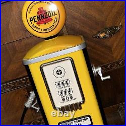 GEARBOX TOY REPLICA PENNZOIL GAS PUMP 32 TALL Metal & Plastic