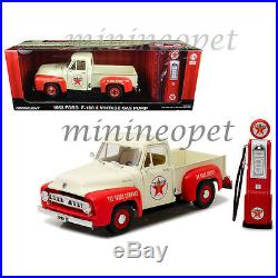 GREENLIGHT 12991 1953 FORD F-100 PICK UP TRUCK 1/18 TEXACO with VINTAGE GAS PUMP