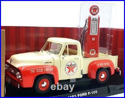 Greenlight 1/18 Scale Diecast 12991 1953 Ford F-100 And Texaco Gas Pump