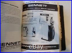 HUGE Lot Bennett Gas Pump Parts Repair Sales Manuals 1960's Texaco Sinclair Gulf