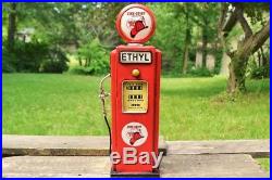 Handmade Tin Texaco Fire Chief Gas Pump Model Bank Tinplate Metal Gasoline