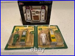 John Deere, Texaco And Gas Pump Island With Accessories