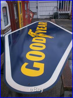 Large Goodyear porcelain tire sign, gas oil sign, Tokheim gas pump, Texaco gas