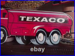 Large Texaco Gasoline Truck Vintage Porcelain Sign Service Station Americana