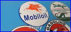 Lot Vintage Gasoline Porcelain Texaco & Shell Gas Service Station Pump Signs 6 Lot Vintage Gasoline Porcelain Texaco & Shell Gas Service Station Pump Signs 6