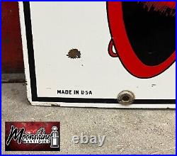 MATCHING PAIR of 1950's TEXACO Fire Chief Porcelain Gas Pump Plate Signs