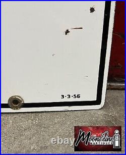 MATCHING PAIR of 1950's TEXACO Fire Chief Porcelain Gas Pump Plate Signs