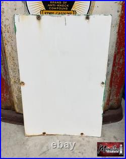 MATCHING PAIR of 1950's TEXACO Sky Chief Porcelain Gas Pump Plate Signs