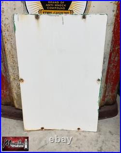 MATCHING PAIR of 1950's TEXACO Sky Chief Porcelain Gas Pump Plate Signs