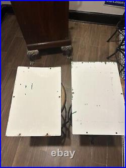 MATCHING PAIR of 1960s TEXACO Sky Chief Porcelain Gas Pump Plate Signs 60 And 65