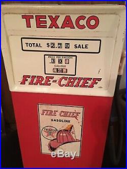 Metal Texaco Fire-Chief Childs Wolverine Gas Pump