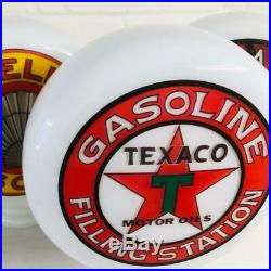 Mini Gas Pump Globe, Texaco Filling Station, Alloy Desk Lamp Petrol Memorabilia