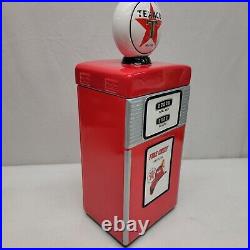 NEW Vintage America's Favorites TEXACO GAS PUMP 16 Ceramic Cookie Jar In Box