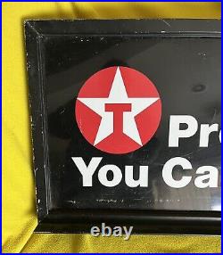 ORIGINAL Texaco Havoline Gas Pump Topper 2 Sided Metal Sign 24x13 Advertising