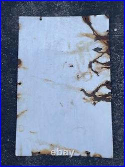 Orig 18 X 12 1947 Texaco Fire-chief Porcelain Service Station Gas Pump Sign