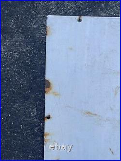 Orig 18 X 12 1947 Texaco Fire-chief Porcelain Service Station Gas Pump Sign