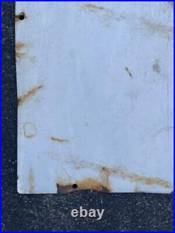 Orig 18 X 12 1947 Texaco Fire-chief Porcelain Service Station Gas Pump Sign