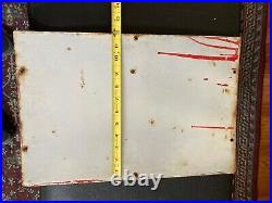 Original 1940 Texaco Fire Chief Porcelain GASOLINE Pump Plate Sign Gas Oil Original 1940 Texaco Fire Chief Porcelain GASOLINE Pump Plate Sign Gas Oil