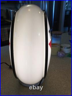Original 1940's 1960's Gill Texaco White Border T Gas Pump Globe Original 1940's 1960's Gill Texaco White Border T Gas Pump Globe