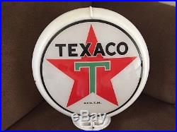 Original 1940s Big T Texaco Gas Pump Globe Capco Lite Co. Body