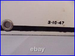 Original 1947 Texaco Fire Chief Gasoline Porcelain Pump Plate Sign 12×18 Original 1947 Texaco Fire Chief Gasoline Porcelain Pump Plate Sign 12×18