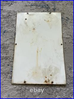 Original 3-5-1960 Texaco Fire Chief Porcelain Sign Pump Plate NOT REPOP