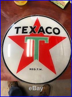 Original Texaco Gas Pump Globe Lens Set