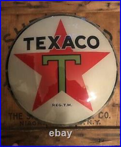Original Texaco Gas Pump Globe Single Lens