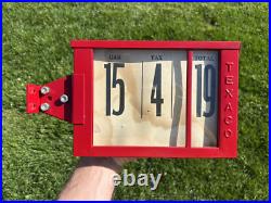 Original Texaco Gas Pump Price Box Professionally Restored