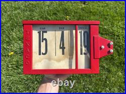 Original Texaco Gas Pump Price Box Professionally Restored