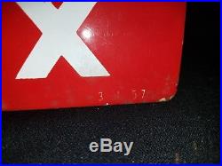Original Texaco Sky Chief Porcelain Gas Pump Matching Plates 18x12 (lot of 2)
