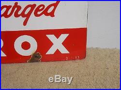 Original Texaco Sky Chief Porcelain Gas Pump Plate Sign 3-1-57