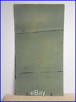 Original Texaco Sky Chief Porcelain Gas Pump Plate Sign 3-1-57