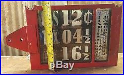 Original Texaco Visible Gas Pump Price Box Gasoline Oil Sign Gas Price Sign Original Texaco Visible Gas Pump Price Box Gasoline Oil Sign Gas Price Sign