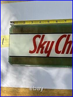 Original Texaco sky chief glass gas pump Front plate