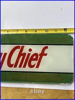 Original Texaco sky chief glass gas pump Front plate