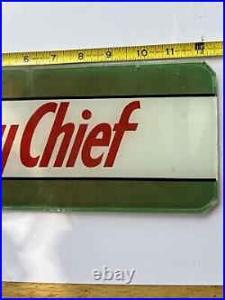 Original Texaco sky chief glass gas pump Front plate